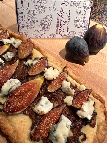 Fig and Onion Tart with Cabernet Porcini Chef Butter
