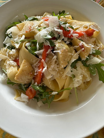 Pappardelle with Herbal ArtiHearts and Basil Garlic Chef Butter