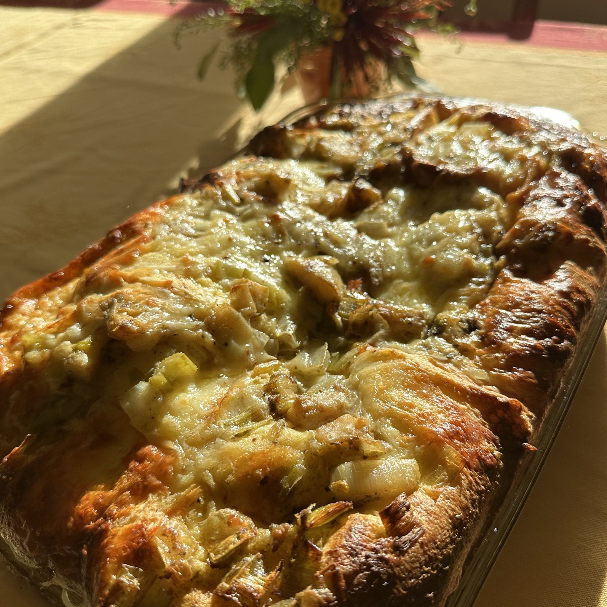 ArtiHeart, Roasted Shallot and Cabernet Porcini Chef Butter Bread Pudding