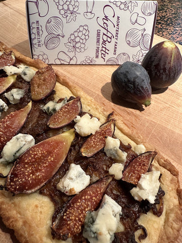 Fig and Onion Tart with Cabernet Porcini Chef Butter