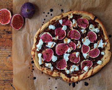 Fig and Onion Tart with Cabernet Porcini Chef Butter