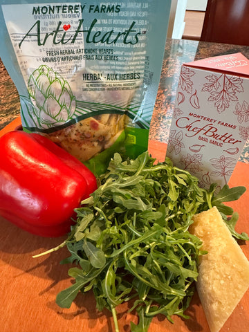 Pappardelle with Herbal ArtiHearts and Basil Garlic Chef Butter
