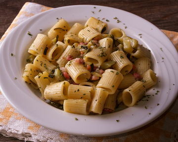 Rockfish with French Herb Chef Butter, Rigatoni and Zucchini