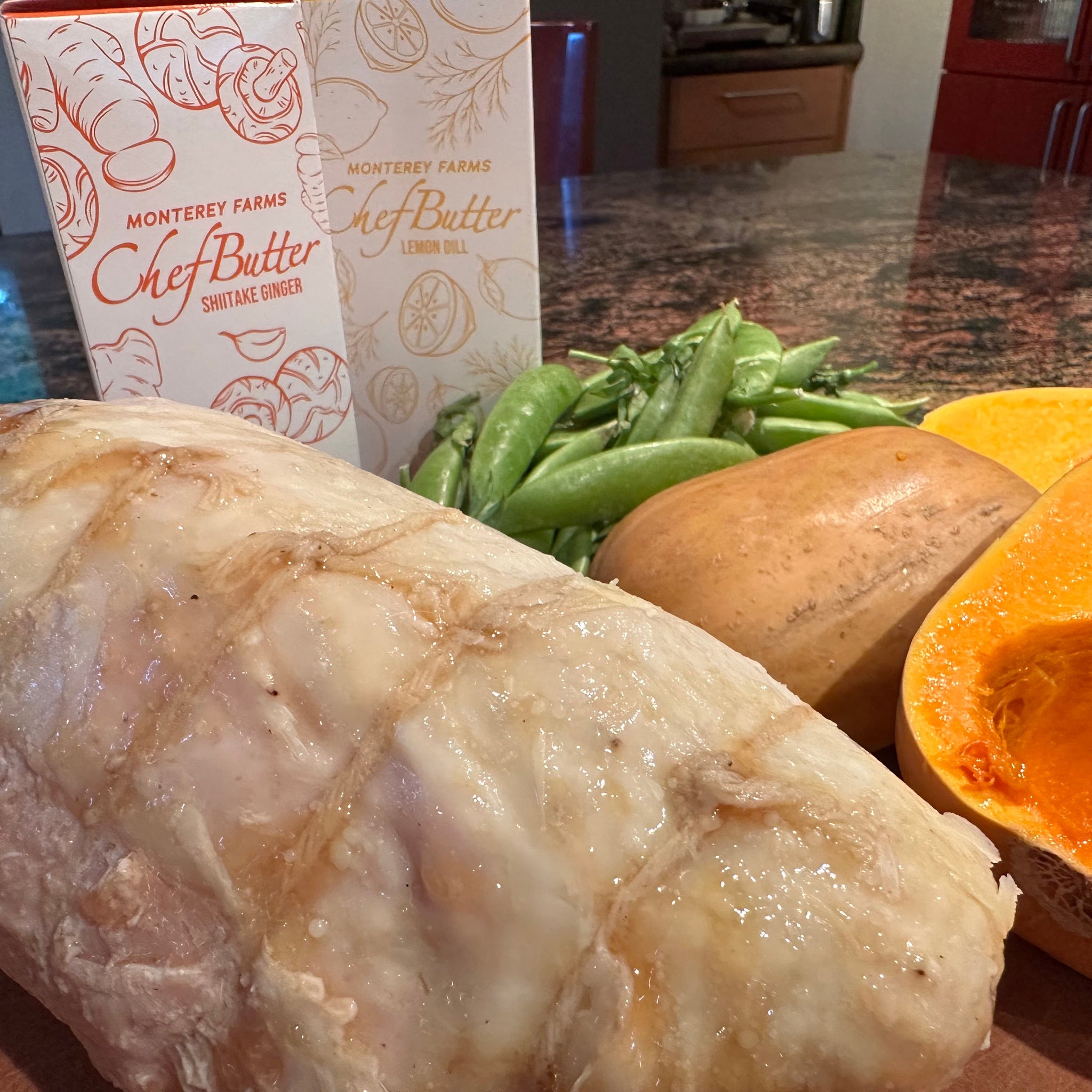 Turkey Breast with Shiitake Ginger Chef Butter