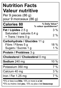 nutritional information for grilled artihearts