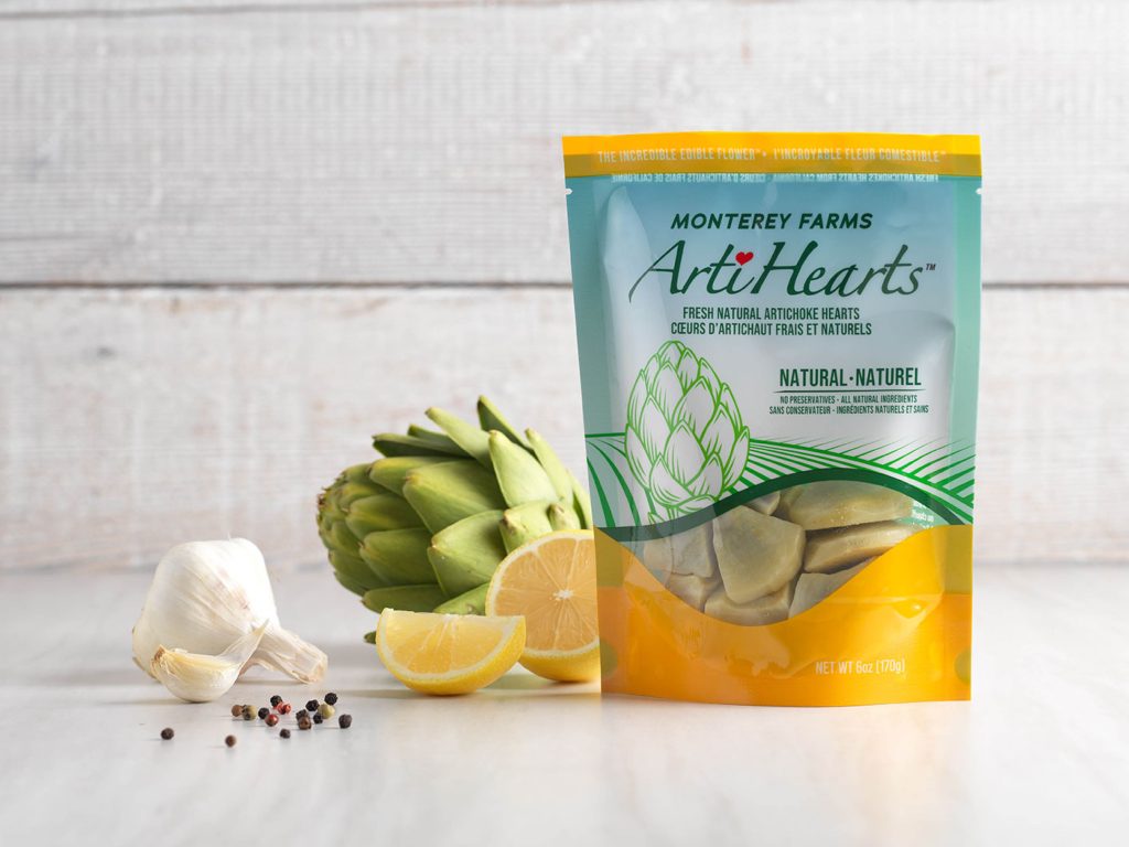 Natural ArtiHearts with fresh ingredients