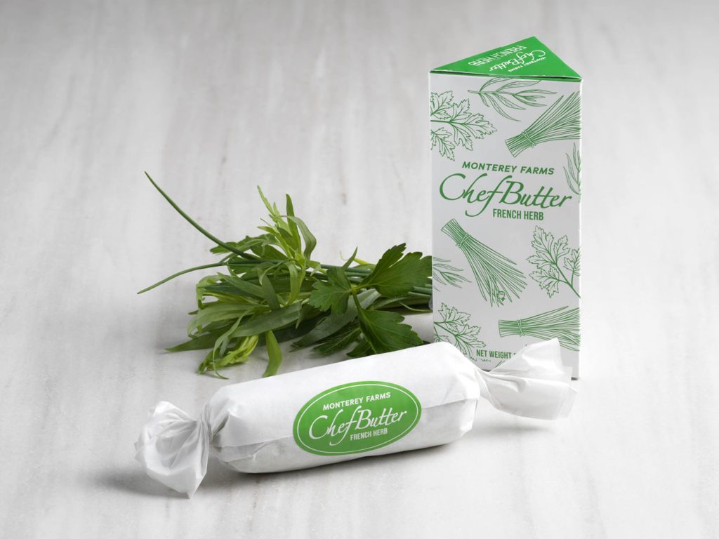 French Herb Chef Butter with fresh ingredients
