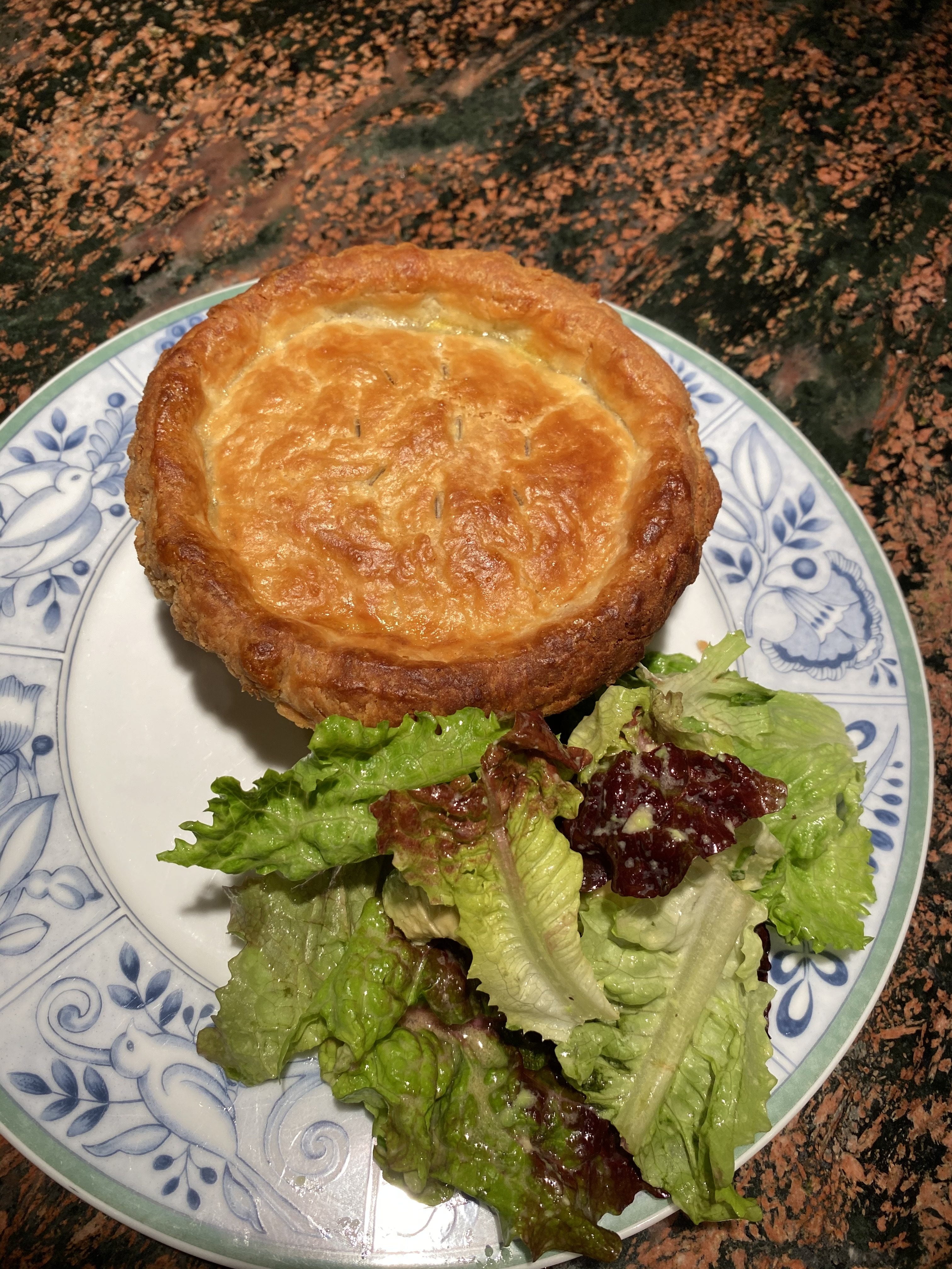 Chicken Pot Pie Cooked with French Herb ArtiHearts