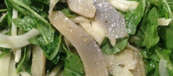 Natural Artichoke Hearts with Arugula and Fennel Salad
