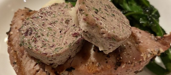 Ahi with Cabernet Porcini Chef Butter