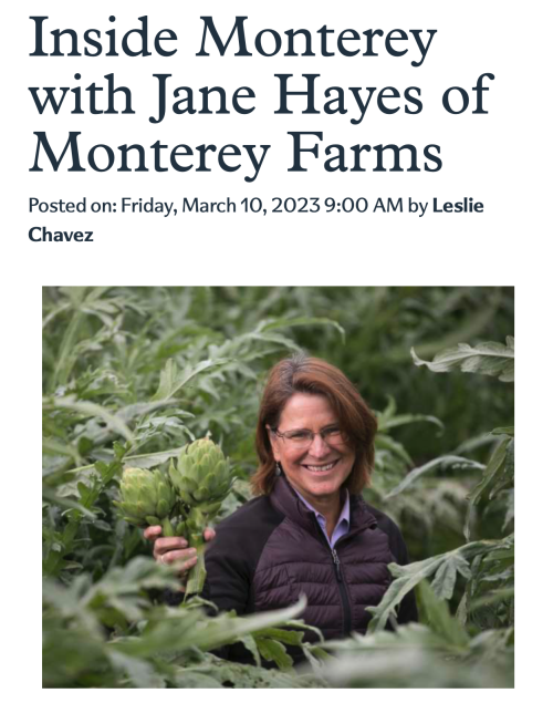 Inside Monterey with Jane Hayes of Monterey Farms